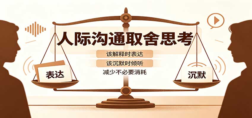 人际沟通取舍思考：分清解释与沉默边界，拿捏职场生活沟通分寸减少情绪内耗-985网创