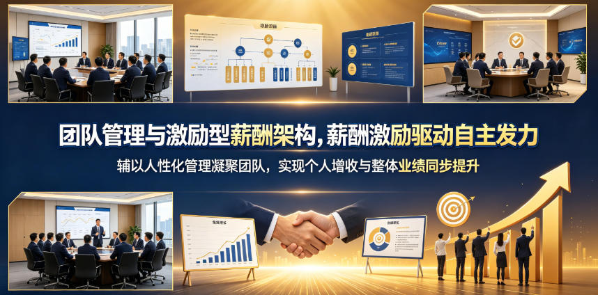 团队管理与激励型薪酬架构，薪酬激励驱动自主发力，辅以人性化管理凝聚团队，实现个人增收与整体业绩同步提升-985网创