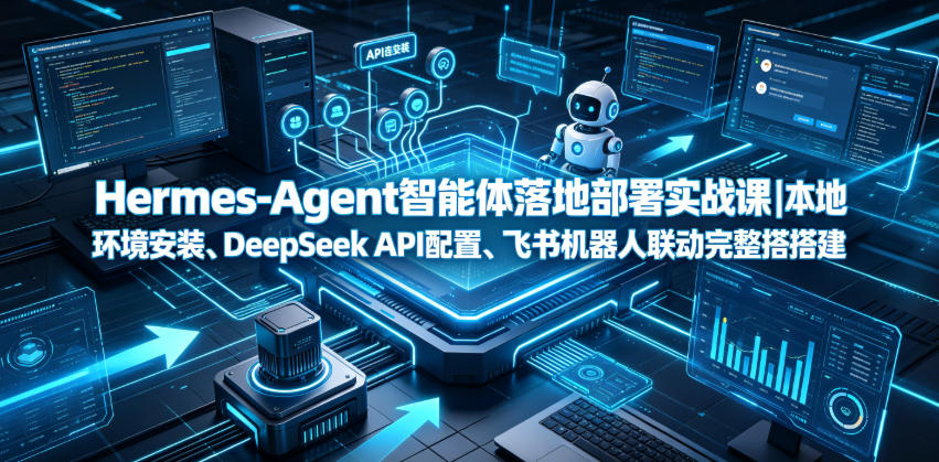 Hermes-Agent智能体落地部署实战课｜本地环境安装、DeepSeek API配置、飞书机器人联动完整搭建教程-985网创