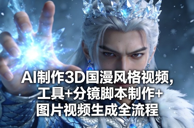 AI制作3D国漫风格视频，工具+分镜脚本制作+图片视频生成全流程-985网创