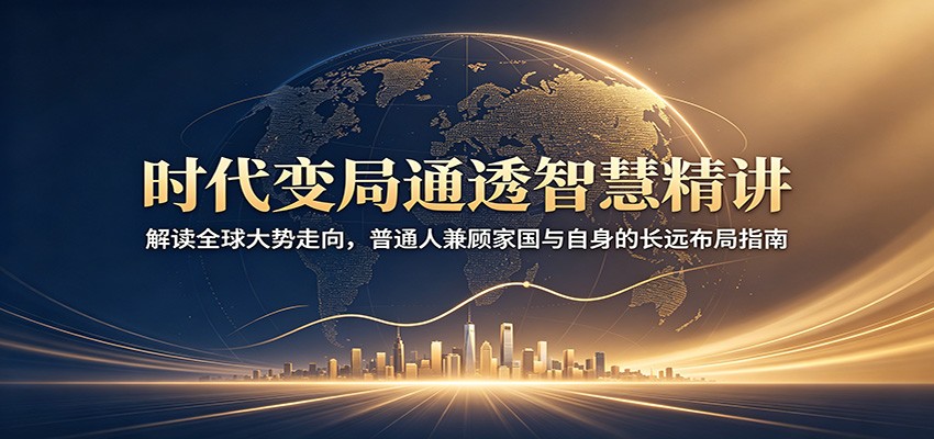 时代变局通透智慧精讲：解读全球大势走向，普通人兼顾家国与自身的长远布局指南-985网创