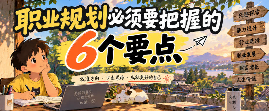 付费文章：职业规划必须要把握的6个要点-985网创