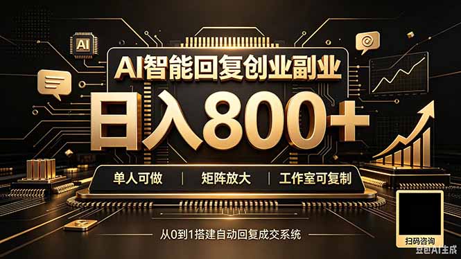 全自动AI挂机创业｜个人副业→工作室全链路扶持-985网创