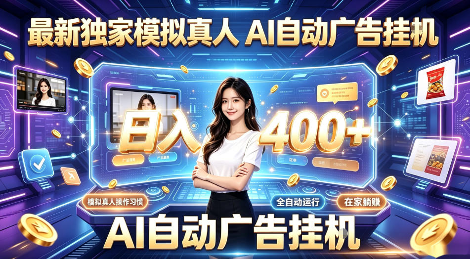 最新独家模拟真人，AI自动挂号挂G，日入400+，全程全自动运行，无需人工【揭秘】-985网创