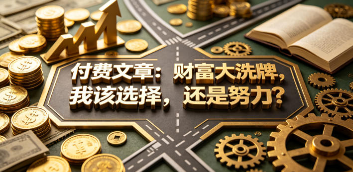 付费文章：财富大洗牌，我该选择，还是努力？-985网创