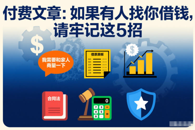 付费文章：如果有人找你借钱，请牢记这5招-985网创