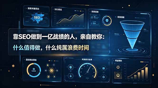 （19197期）靠SEO做到一亿战绩的人，亲自教你：什么值得做，什么纯属浪费时间【原创双语字幕】-985网创