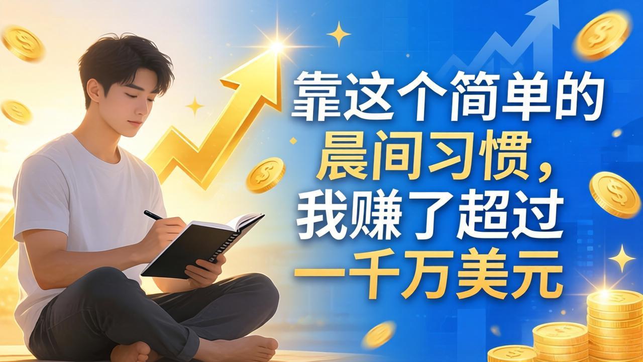 付费文章：靠这个简单的晨间习惯，我赚了超过一千万美元-985网创