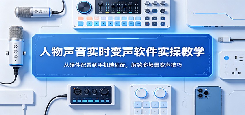 人物声音实时变声软件实操教学：从硬件配置到手机端适配，解锁多场景变声技巧-985网创