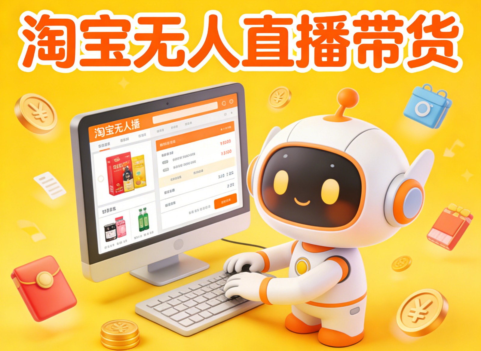 淘宝无人直播带货，24小时自动卖货，月佣金1W+，不违规不封号，不用露脸-985网创