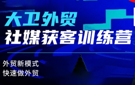 大卫老师·外贸社媒获客独家训练营(更新4月)-985网创