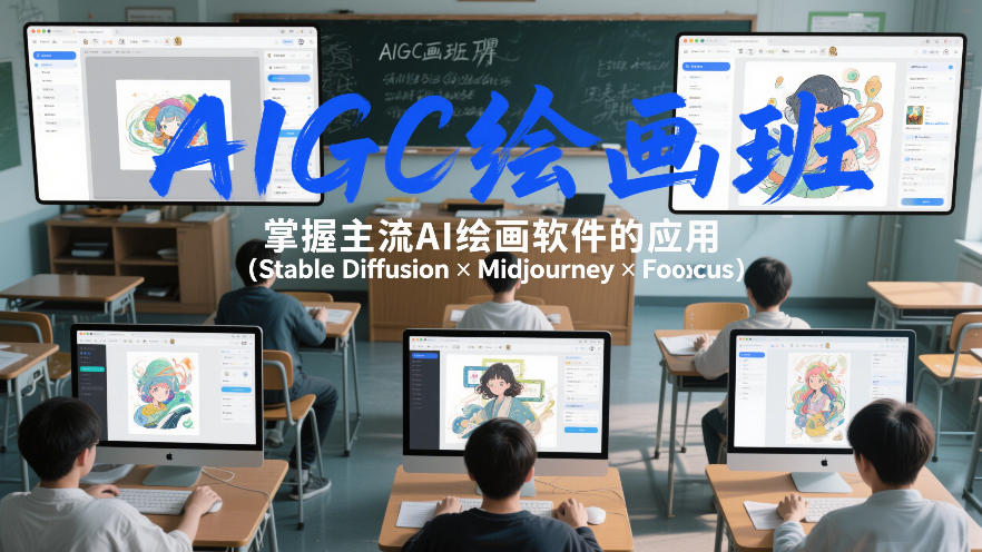 AIGC绘画班，掌握主流Ai绘画软件的应用(Stable Diffusion x Midjourney x Fooocus)-985网创