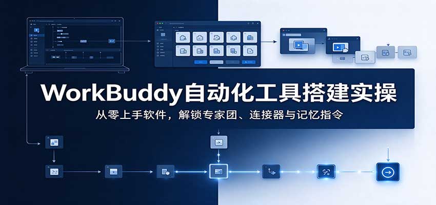 WorkBuddy自动化工具搭建实操：从零上手软件，解锁专家团、连接器与记忆指令-985网创