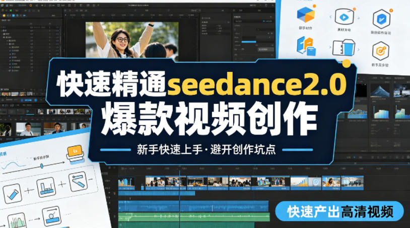 快速精通seedance2.0爆款视频创作，快速产出高清视频，避开大量创作坑点，新手也能快速上手-985网创