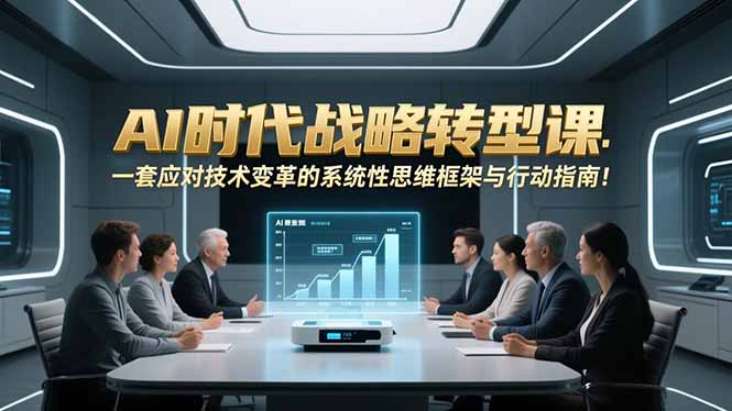 AI时代战略转型课：一套应对技术变革的系统性思维框架与行动指南！-985网创