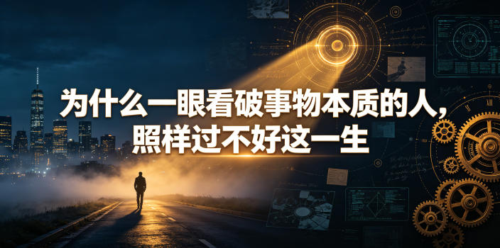 付费文章：为什么一眼看破事物本质的人，照样过不好这一生-985网创