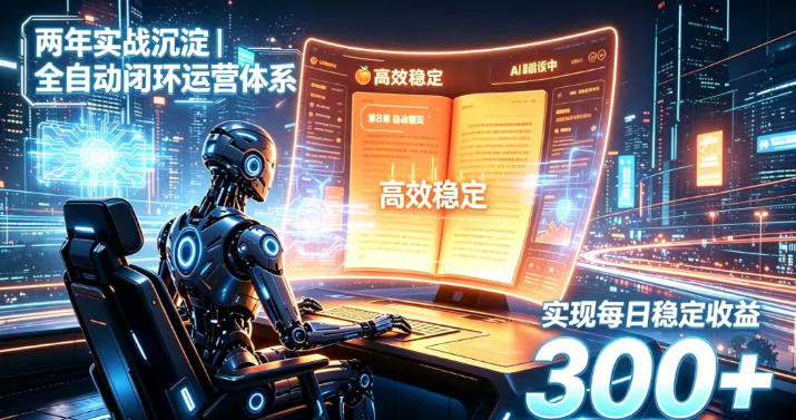两年实战沉淀｜全自动闭环运营体系，实现每日稳定收益300+【揭秘】-985网创