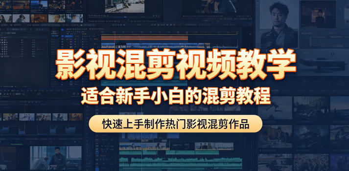 影视混剪视频教学，适合新手小白的混剪教程，快速上手制作热门影视混剪作品-985网创