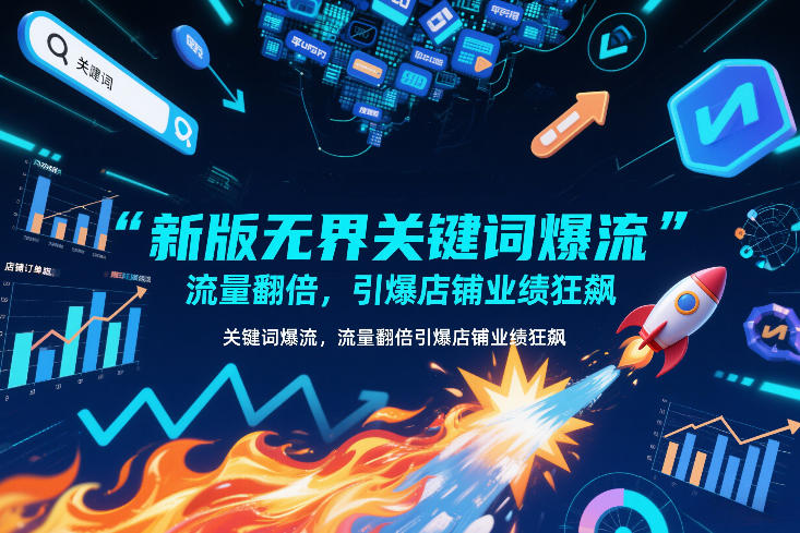 新版无界关键词爆流，流量翻倍，引爆店铺业绩狂飙-985网创