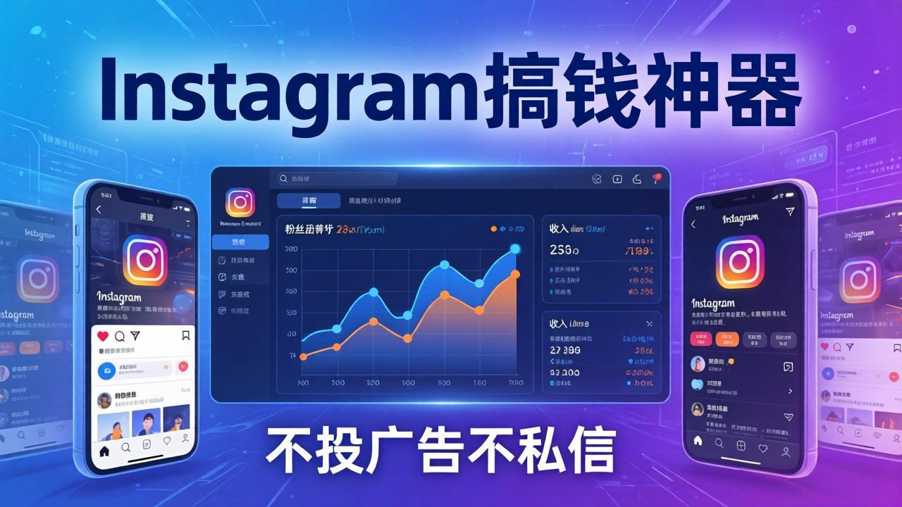 Instagram搞钱神器：月涨6万粉+月入5万刀，不投广告不私信，靠算法+低价产品-985网创