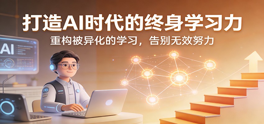 打造AI时代的终身学习力：重构被异化的学习，告别无效努力-985网创