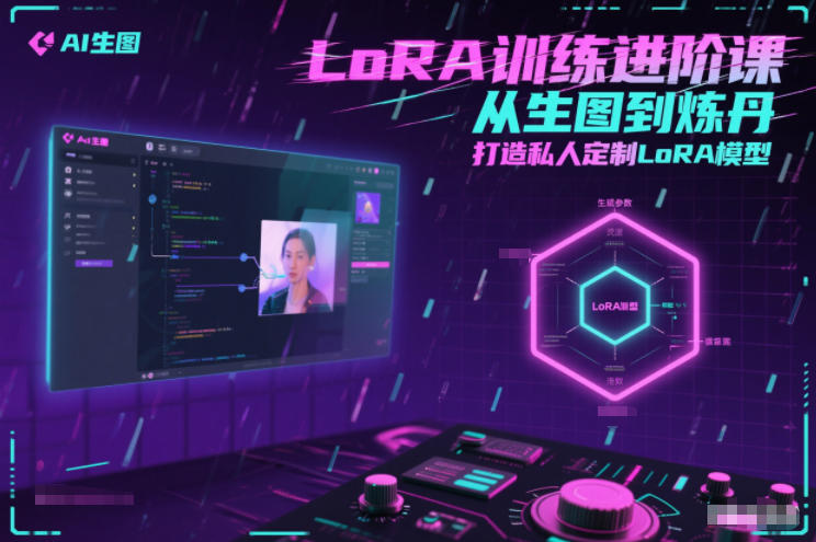 LoRA训练进阶课，从生图到炼丹，打造私人定制LoRA模型-985网创