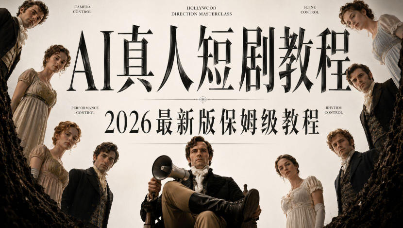 AI真人短剧制作全流程，AI视频大佬专为零基础研制的AI短剧教程，保姆级教程，新手一学就会！-985网创