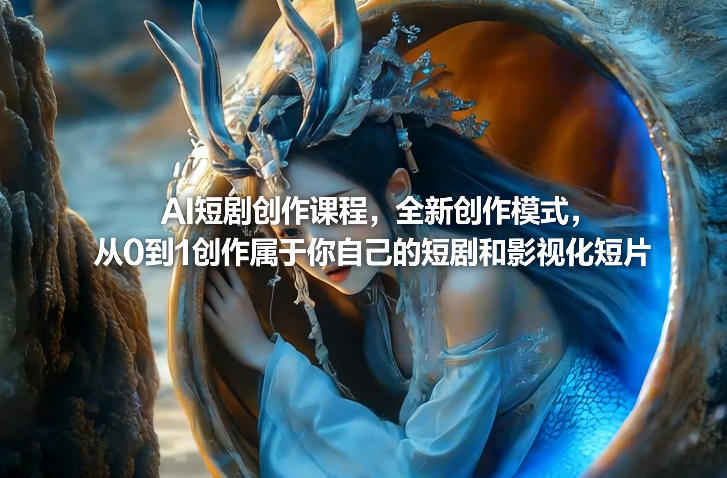 AI短剧创作课程，全新创作模式，从0到1创作属于你自己的短剧和影视化短片-985网创