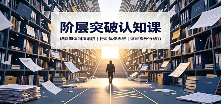阶层突破认知课：破除知识囤积陷阱，行动优先思维，落地提升行动力-985网创