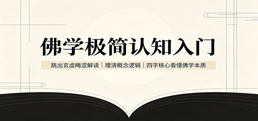 佛学极简认知入门：跳出玄虚晦涩解读，理清概念逻辑，四字核心看懂佛学本质-985网创