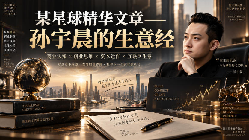 某星球精华文章——孙宇晨的生意经-985网创
