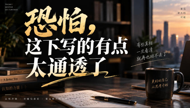 灏泽叔最新付费文章：恐怕，这下写的有点太通透了-985网创