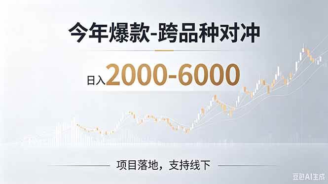 （19150期）2026创业新风口—跨品种对冲震撼首发！日收益2000-6000+，项目绿色长久，安全稳健-985网创