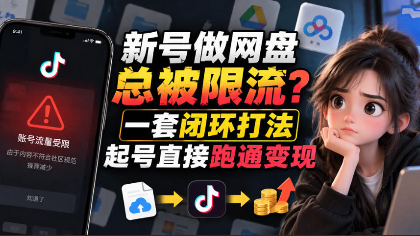 小白新号过限流：别发链先养号，12步SOP直接抄-985网创