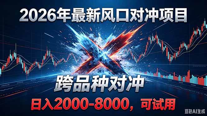 （18827期）2026创业新风口！最新对冲！跨品种对冲！日收益2000-6000+-985网创