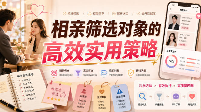 付费文章：相亲筛选对象的高效实用策略-985网创