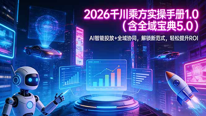 2026 千川乘方实操手册 1.0(含全域宝典 5.0-985网创
