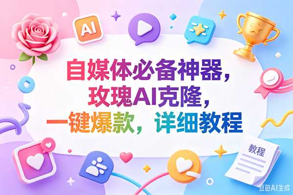 （18648期）玫瑰克隆神器，一键ai，爆款工具，自媒体必备，60多个功能，的详细教程-985网创