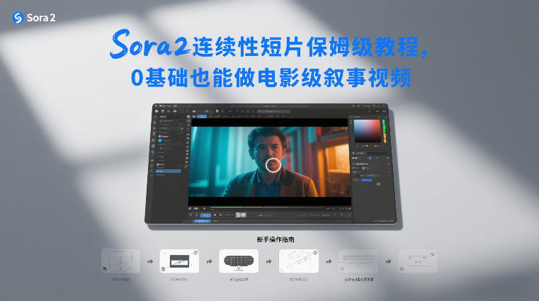 Sora2连续性短片保姆级教程，0基础也能做电影级叙事视频-985网创