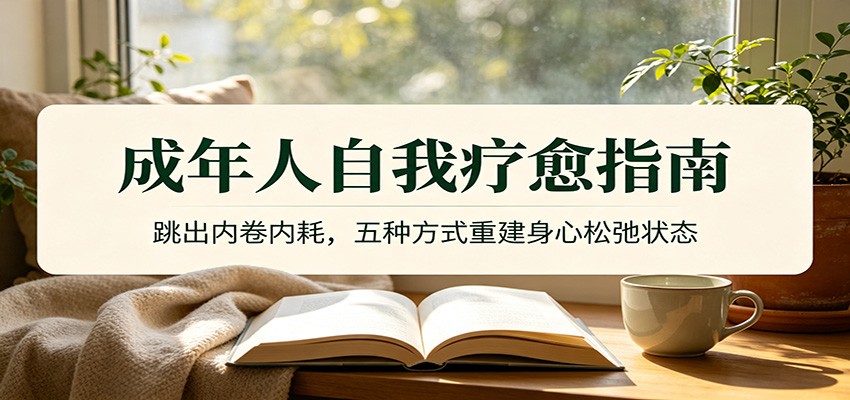 成年人自我疗愈指南：跳出内卷内耗，五种方式重建身心松弛状态-985网创