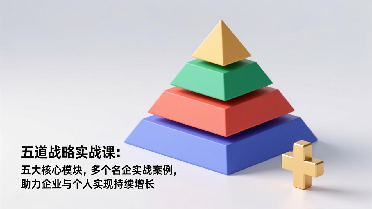 五道战略实战课：五大核心模块，多个名企实战案例，助力企业与个人实现持续增长-985网创