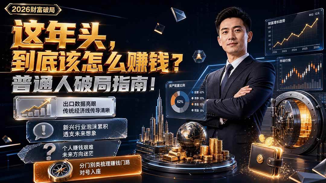 （19660期）付费文章：这年头，到底该怎么赚钱？普通人破局指南！-985网创