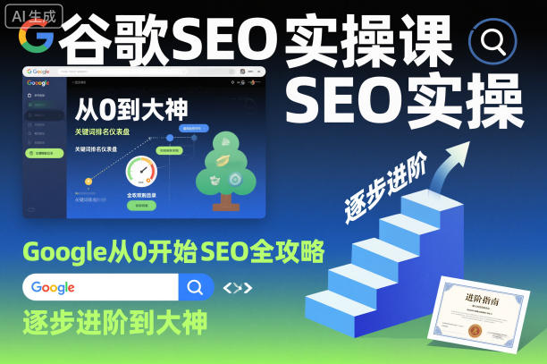 谷歌SEO实操课，Google从0开始SEO全攻略，逐步进阶到大神(更新26年)-985网创