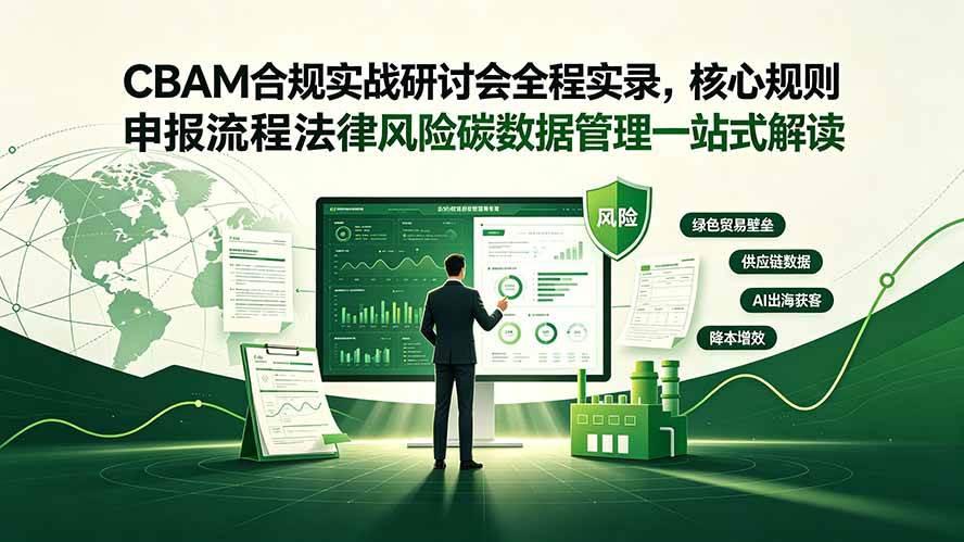 （19235期）CBAM合规实战研讨会全程实录，核心规则申报流程法律风险碳数据管理一站式解读-985网创