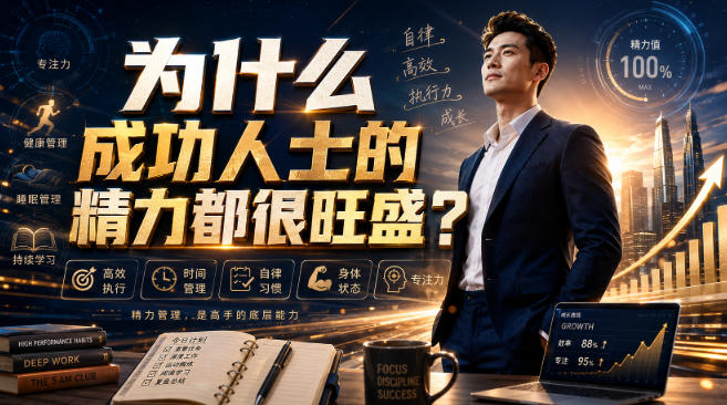 付费文章：为什么成功人士的精力都很旺盛？-985网创