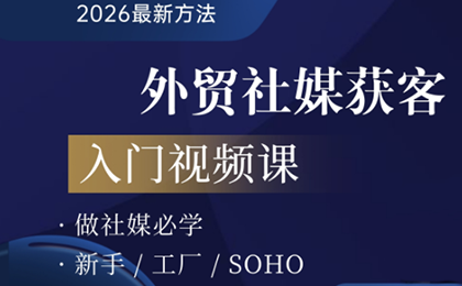 2026外贸社媒获客入门课-985网创