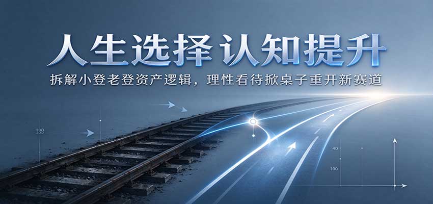 人生选择认知提升：拆解小登老登资产逻辑，理性看待掀桌子重开新赛道-985网创
