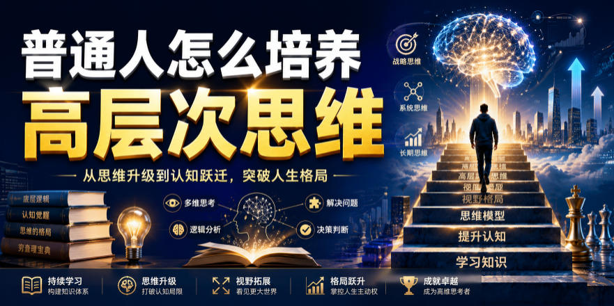 公众号付费文章：普通人怎么培养高层次思维-985网创