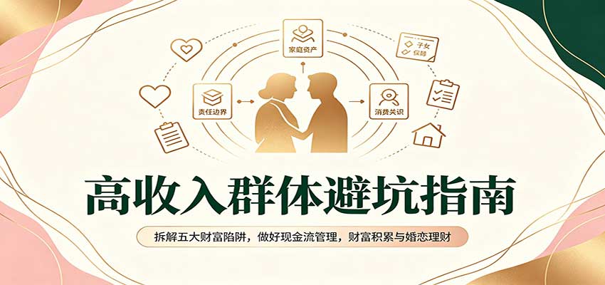 高收入群体避坑指南：拆解五大财富陷阱，做好现金流管理，财富积累与婚恋理财-985网创