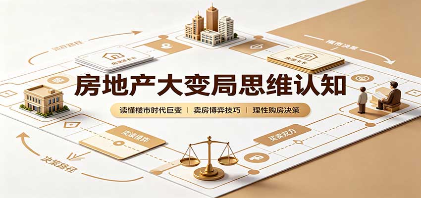 房地产大变局思维认知：读懂楼市时代巨变，卖房博弈技巧，理性购房决策-985网创